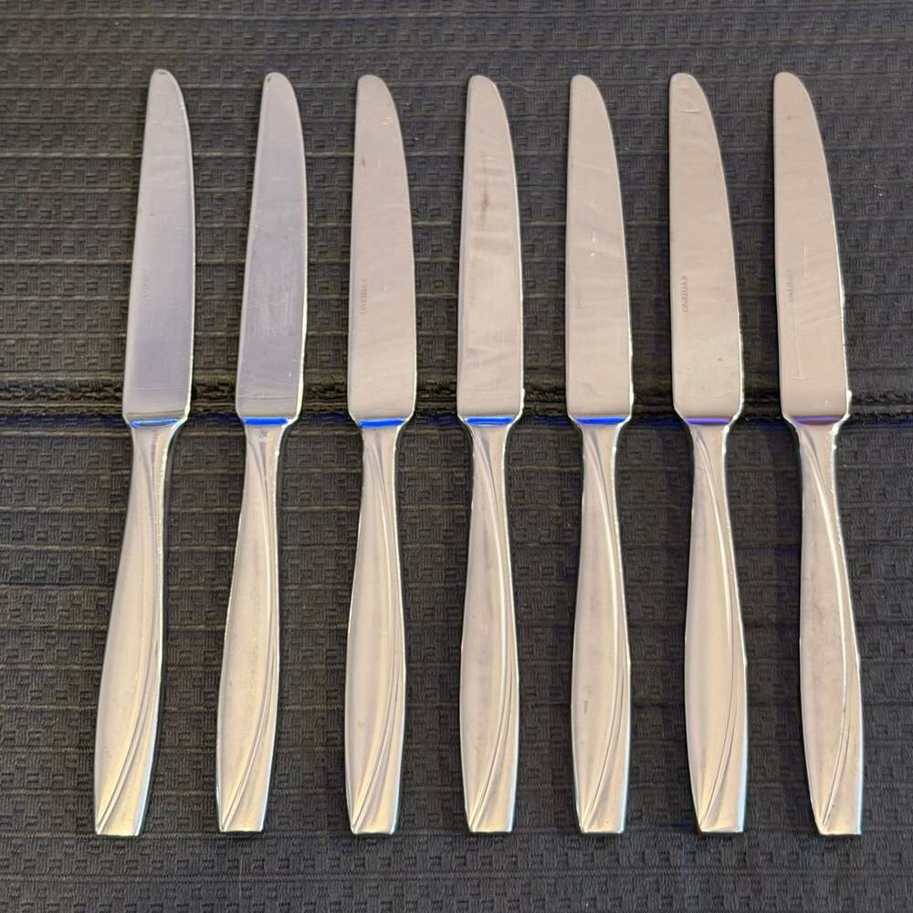 Oneida Camlynn Cleo Dinner Knives Stainless Steel Set of 7